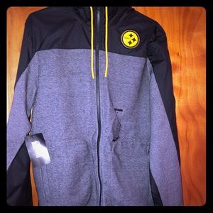 men’s medium steelers football windbreaker